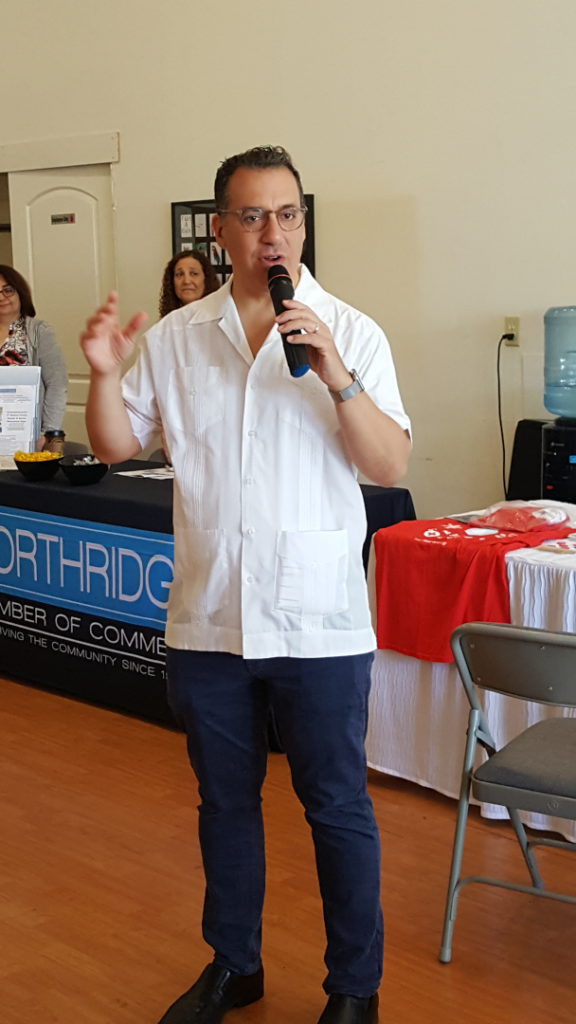 Bob Blumenfield at Jump Start Reseda event