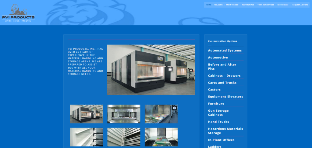 Client of Civic Site Design - Industrial Storage Solutions