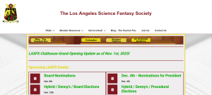 Client of Civic Site Design - Science Fantasy Society